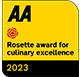 AA Rosette for culinary excellence logo